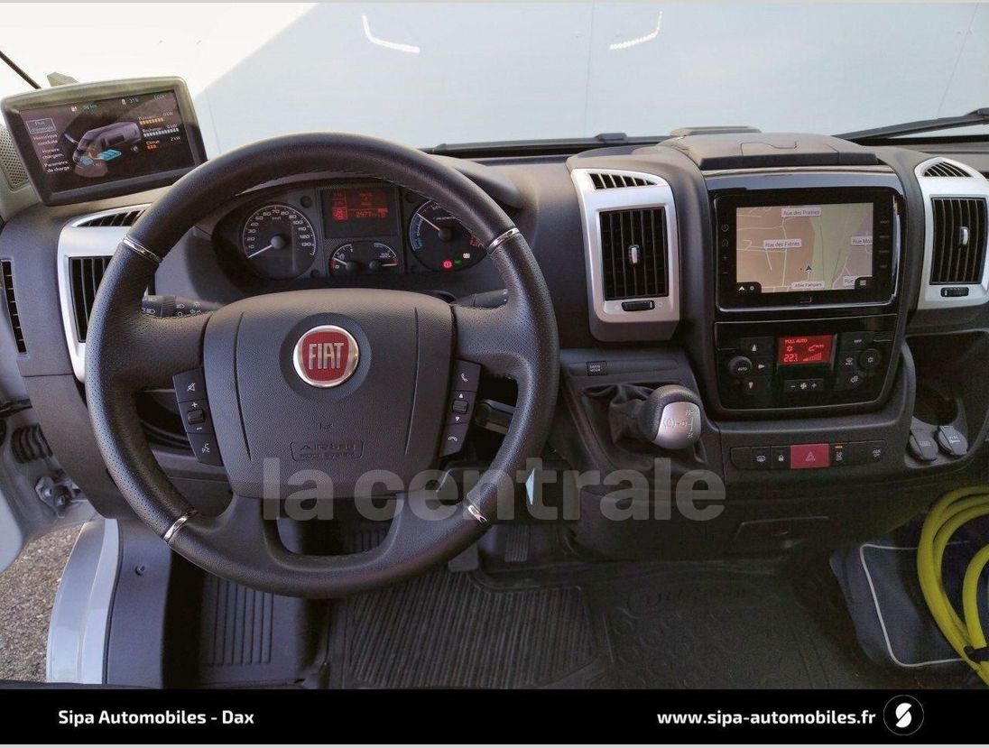 Fiat Ducato Maxi L3H2. Large box van. Cabin interior - dashboard.  06-23-2021, Prague, Czech Republic. Stock Photo